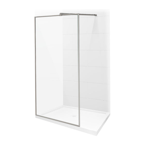 BRUSHED NICKEL FIXED SHOWER PANEL 36''x 79''