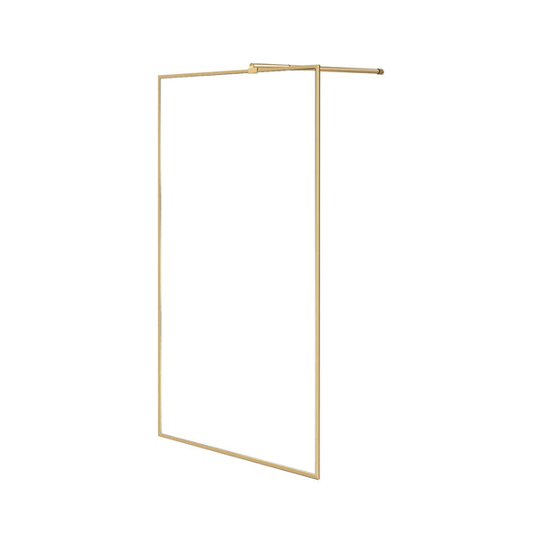 BRUSHED BRASS (GOLD) FIXED SHOWER PANEL 36''x 79''