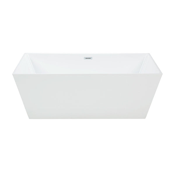 Thin Edges Square Freestanding Bathtub 66''