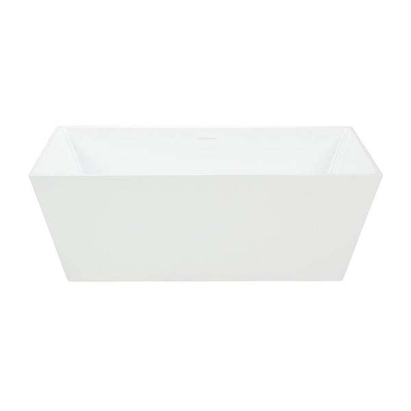 Thin Edges Square Freestanding Bathtub 66'' II