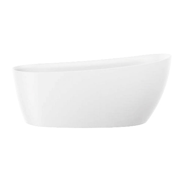 MATTE WHITE MODERN FREESTANDING BATHTUB 68''