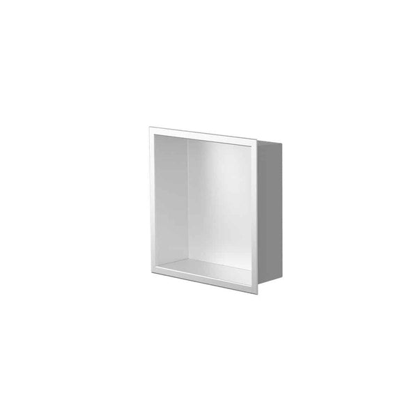 12X12 Matte White Shower Niche