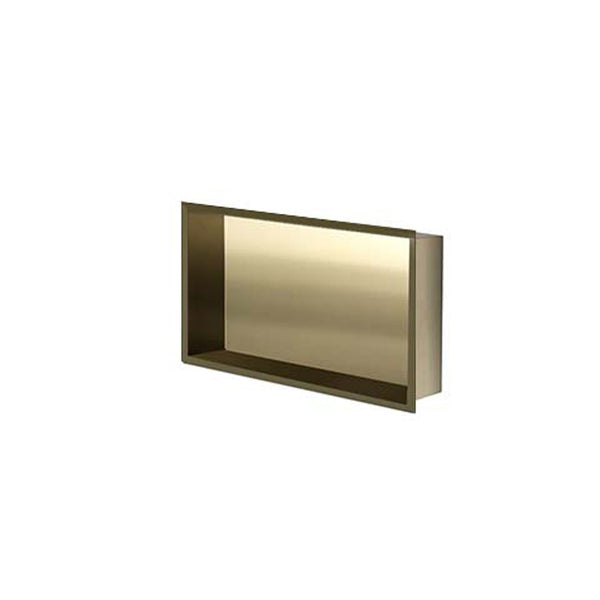 12X24 Brushed Brass (Gold) Shower Niche