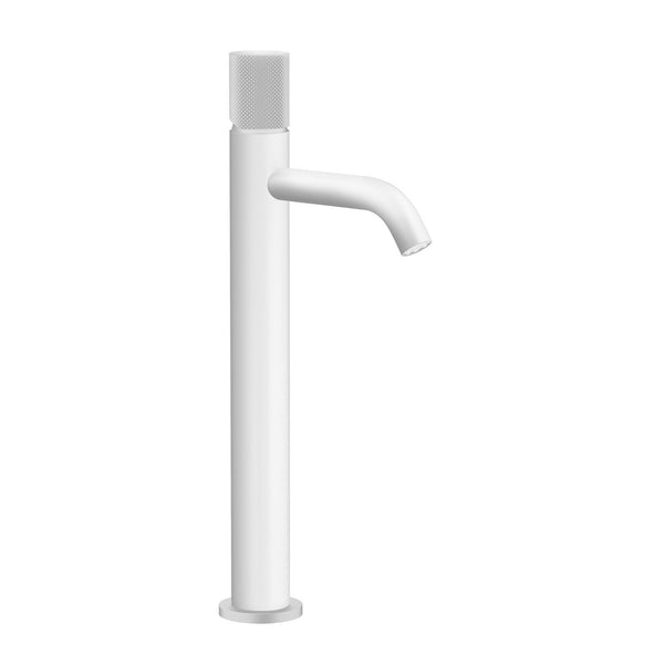 Matte White Industrial Vessel Faucet