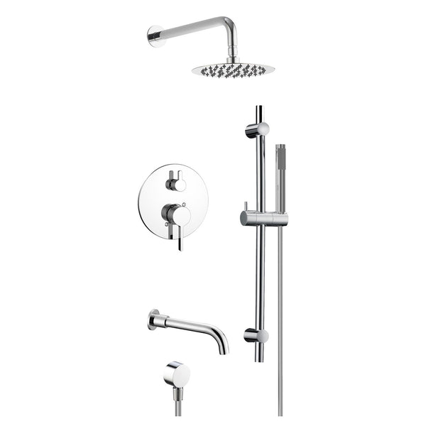 Chrome Round Shower Kit