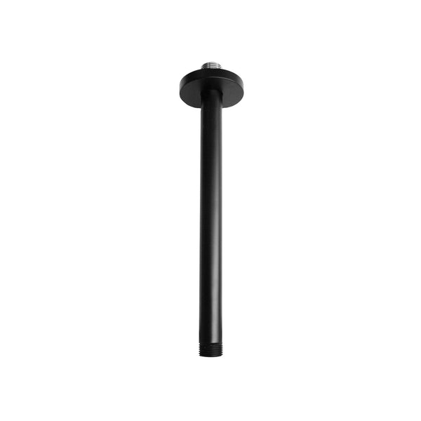 10’’ matte black round shower arm